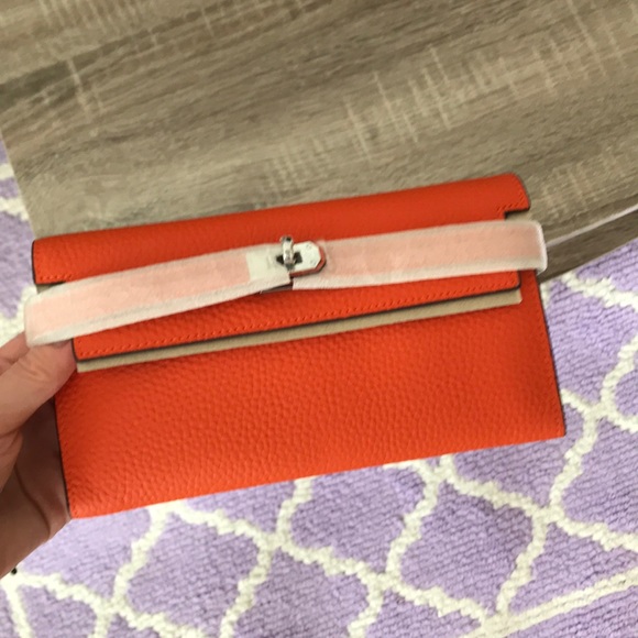 Genuine leather wallet NWT Kelly - Picture 2 of 11